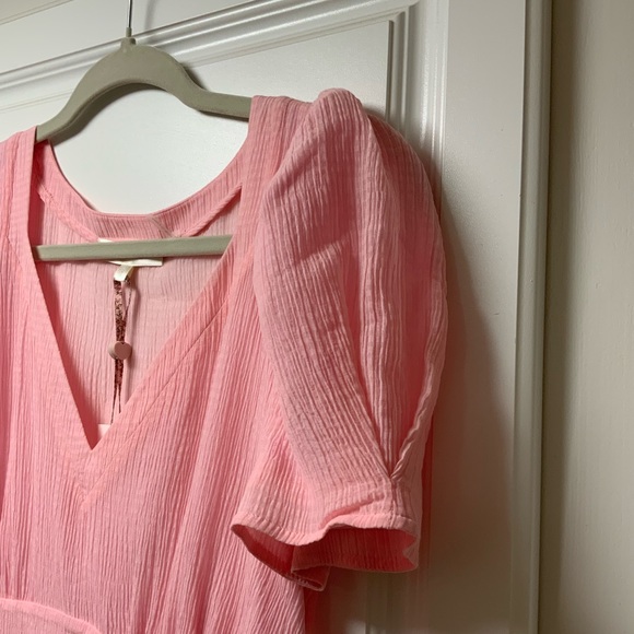 LoveShackFancy Hutchinson Midi Dress in Powder Pink - Picture 5 of 9